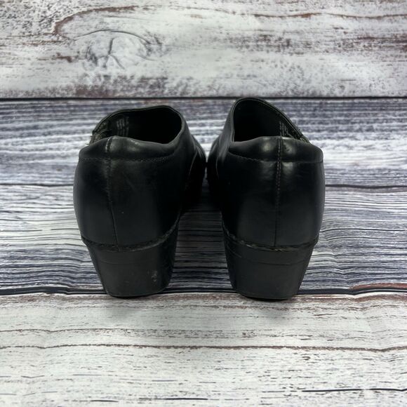 Dansko Stacie Black Leather Comfort Clogs, Women’s Size 11 - Picture 4 of 8